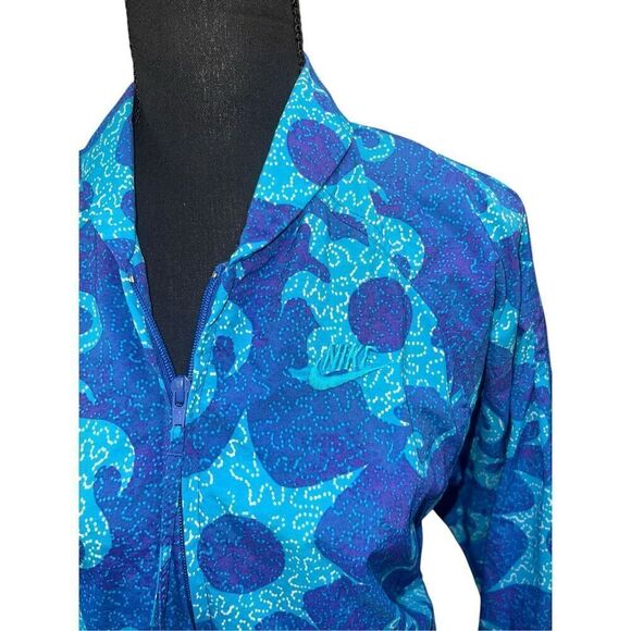 90s Nike Elite Fishtail Track Jacket Womens medium windbreaker bomber - Picture 2 of 6